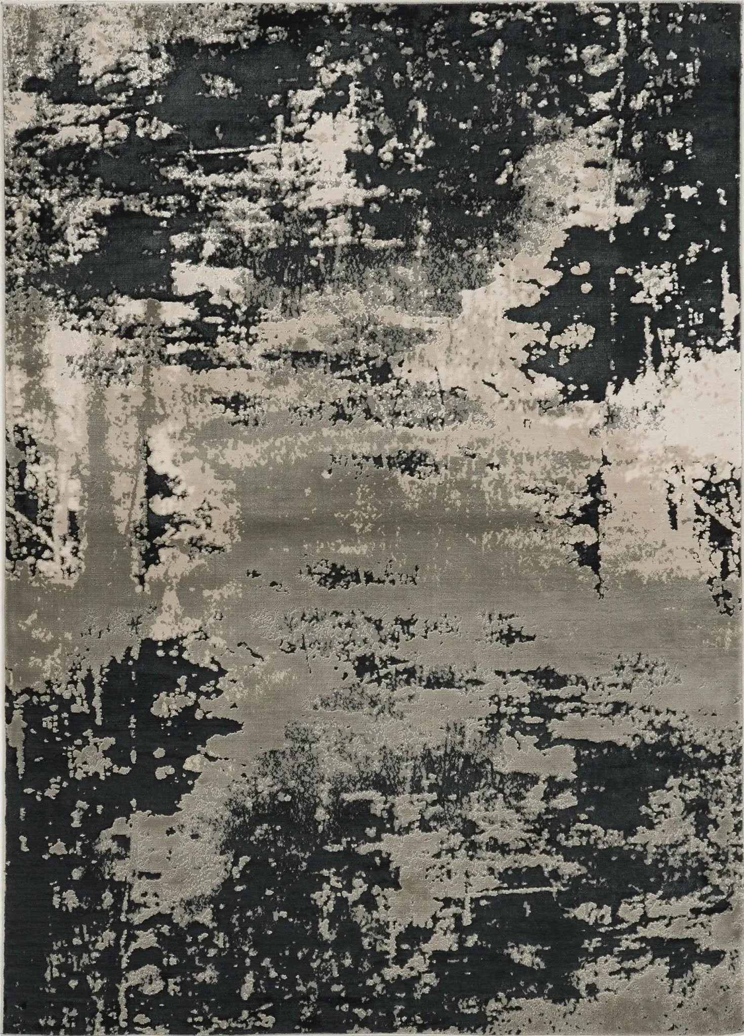Luna 7121 Eclipse Silver Charcoal Rug
