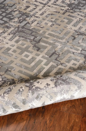 Luna 7124 Dimensions Sand Silver Rug