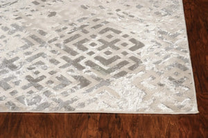 Luna 7124 Dimensions Sand Silver Rug