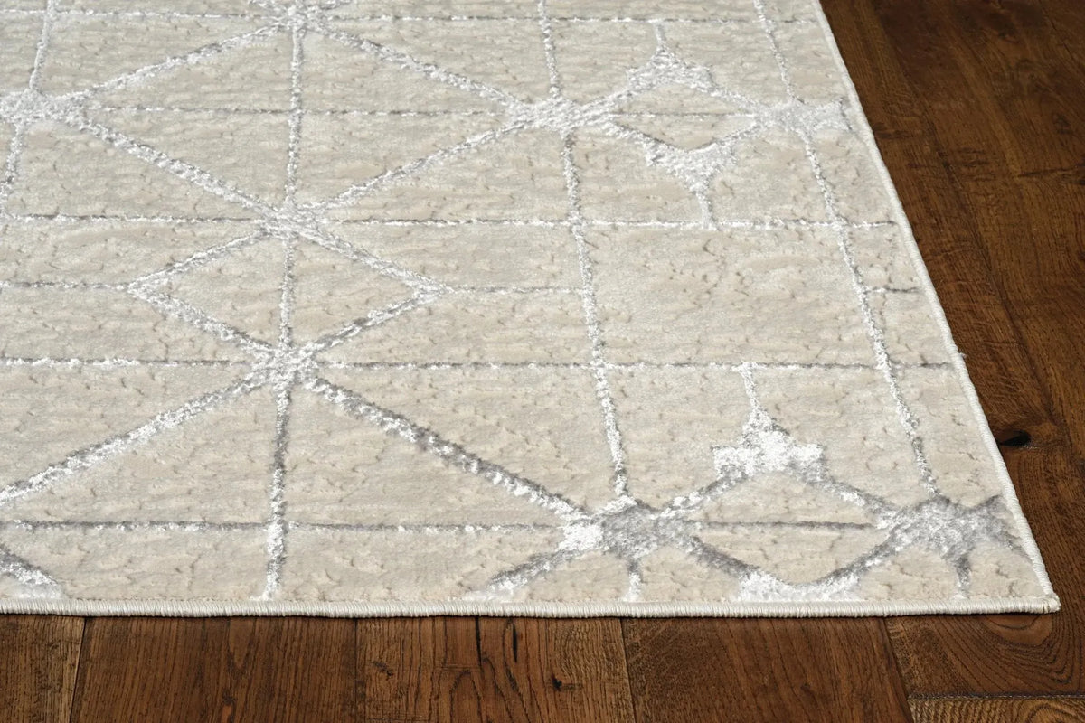 Luna 7128 Elements Ivory/Silver Rug