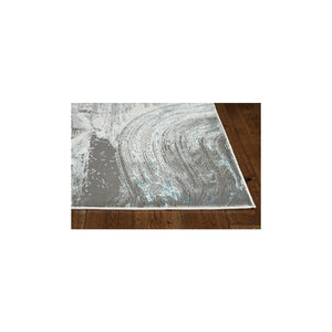 Luna 7130 Stroked Silver/Blue Rug