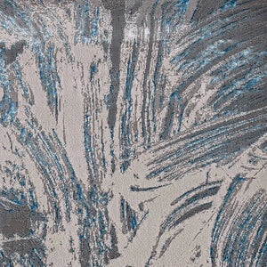Luna 7130 Stroked Silver/Blue Rug