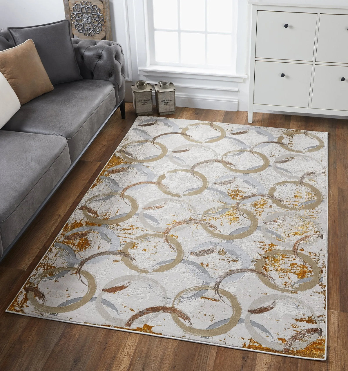 Luna 7137 White Blrch Rugs