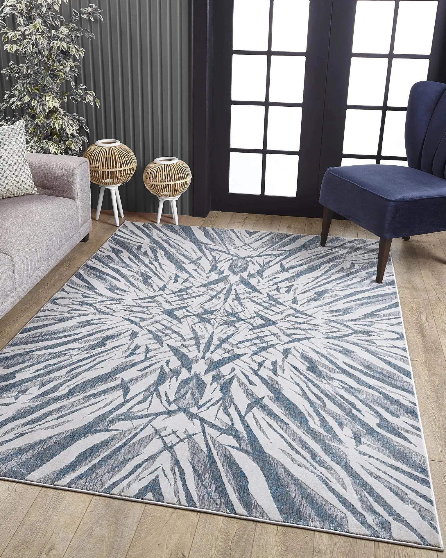 Luna 7144 Ivory/Blue Illusions Rug
