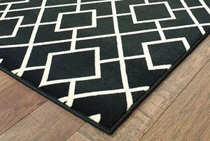 Luna 8123B Black/ Ivory Rug