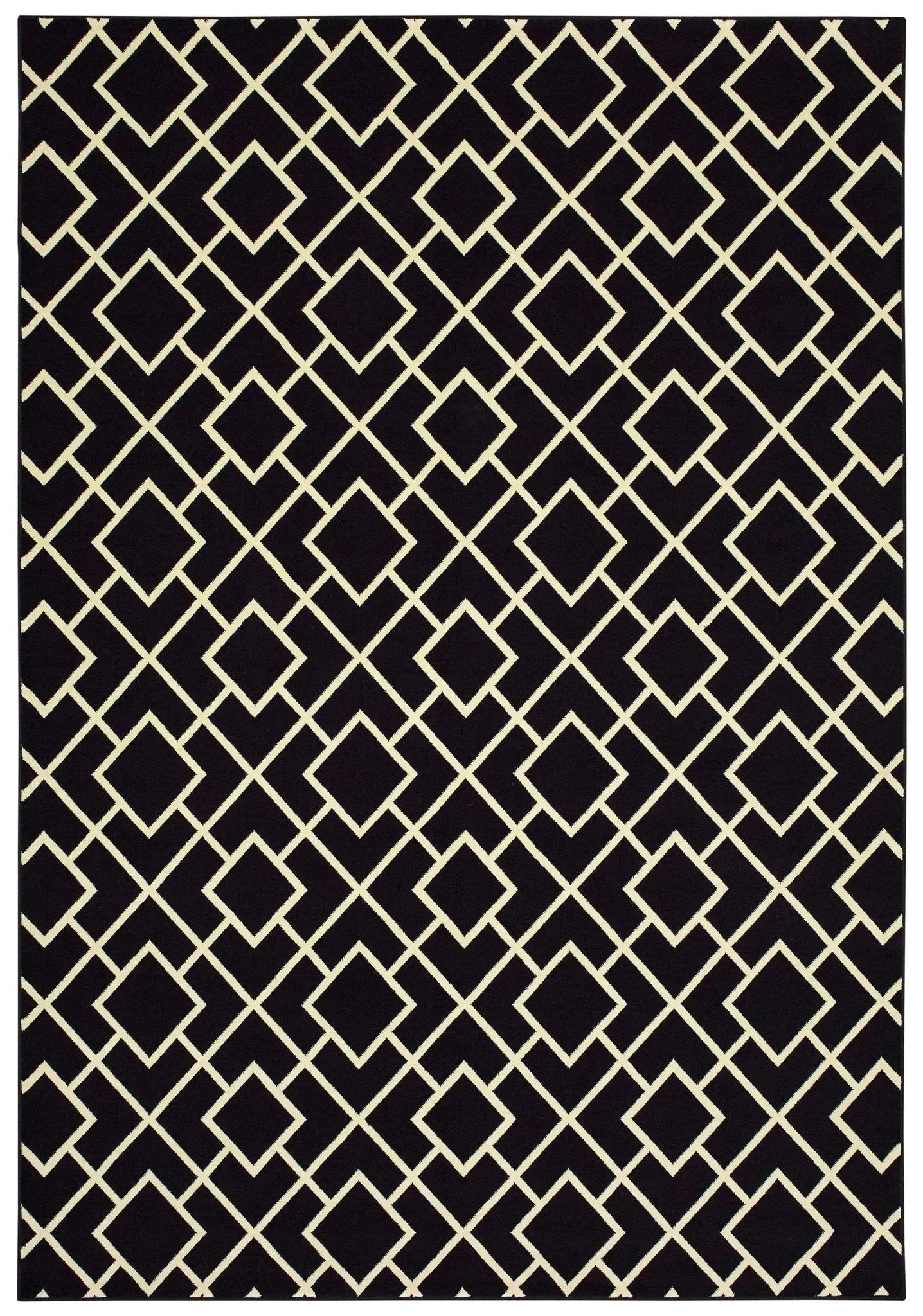 Luna 8123B Black/ Ivory Rug