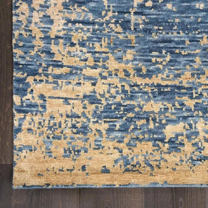 Luna LUN01 Dark Blue/Mocha Rug