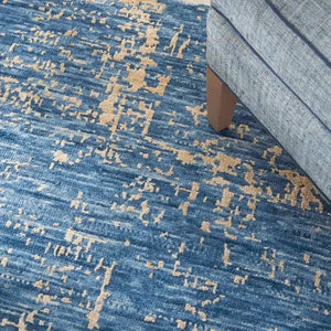 Luna LUN01 Dark Blue/Mocha Rug