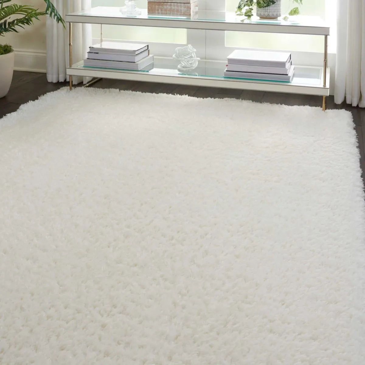 Luxe Shag LXS01 Ivory Rug