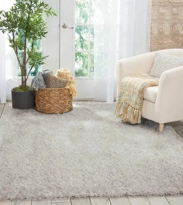 Luxe Shag LXS01 Light Grey Rug