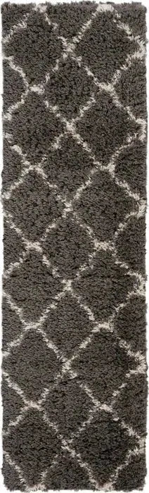 Luxe Shag LXS02 Charcoal/Beige Rug