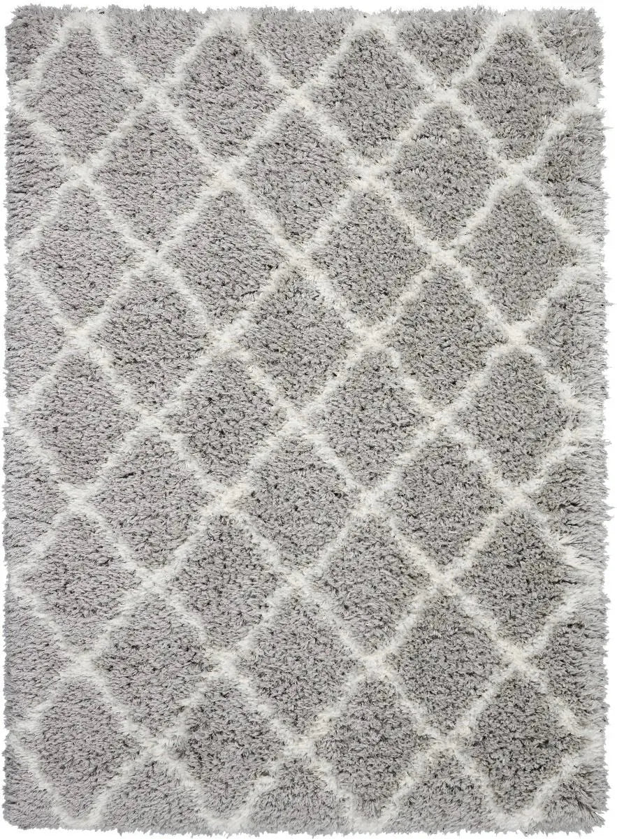 Luxe Shag LXS02 Grey/Ivory Rug