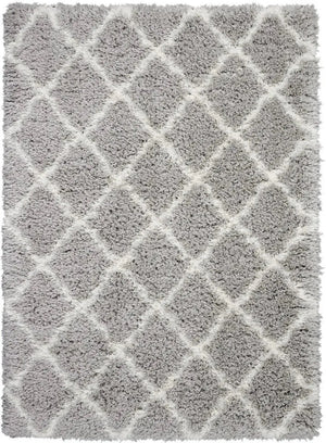 Luxe Shag LXS02 Grey/Ivory Rug