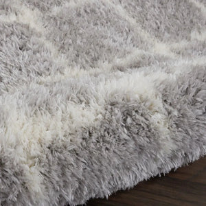 Luxe Shag LXS02 Grey/Ivory Rug