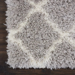 Luxe Shag LXS02 Grey/Ivory Rug