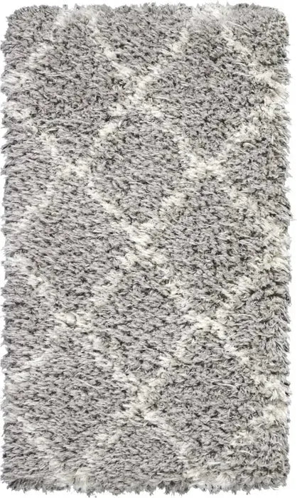 Luxe Shag LXS02 Grey/Ivory Rug