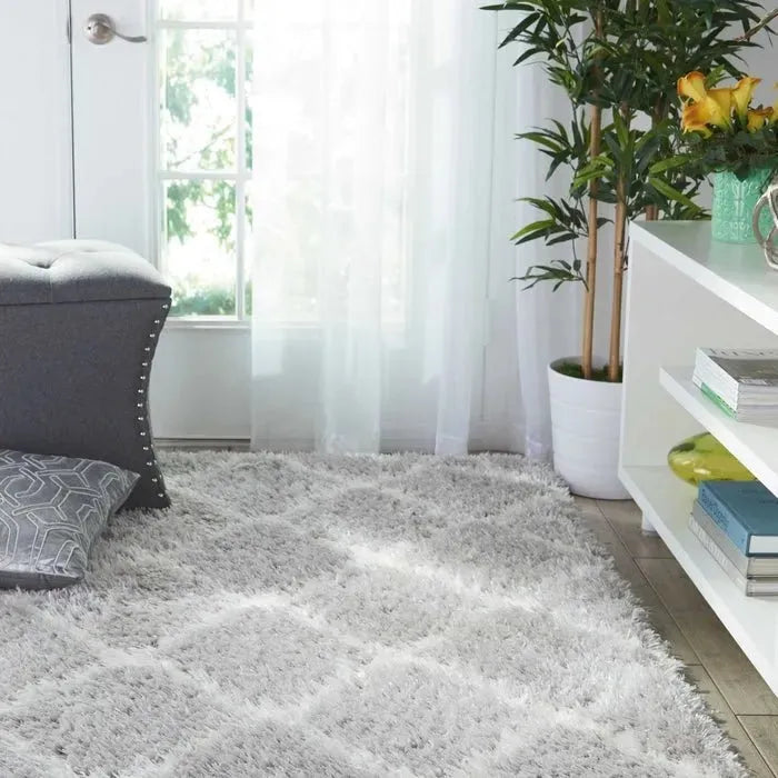 Luxe Shag LXS02 Grey/Ivory Rug