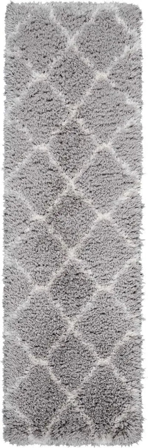 Luxe Shag LXS02 Grey/Ivory Rug