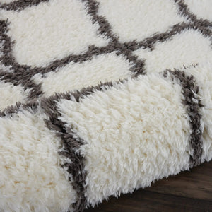 Luxe Shag LXS02 Ivory/Charcoal Rug