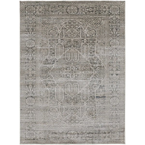 Macklaine MCK39FRF Beige/Grey Rug