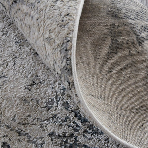Macklaine MCK39FTF Black/Ivory Rug