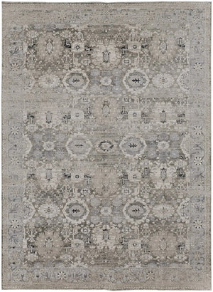Macklaine MCK39FUF Grey/Silver Rug