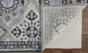 Macklaine MCK39FVF Grey/Black Rug