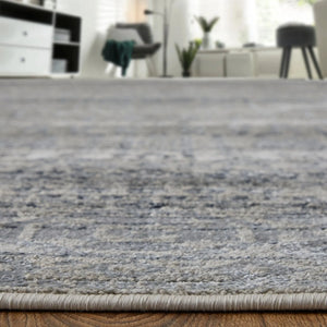 Macklaine MCK39LEF Taupe/Black Rug