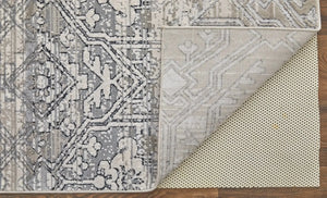 Macklaine MCK39LGF Ivory/Silver Rug