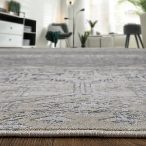 Macklaine MCK39LGF Ivory/Silver Rug