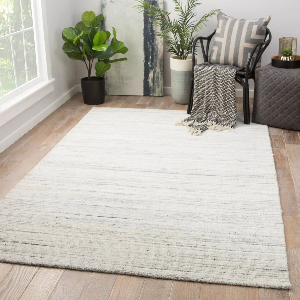 Madras Mds04 Vassa White/Gray Rug