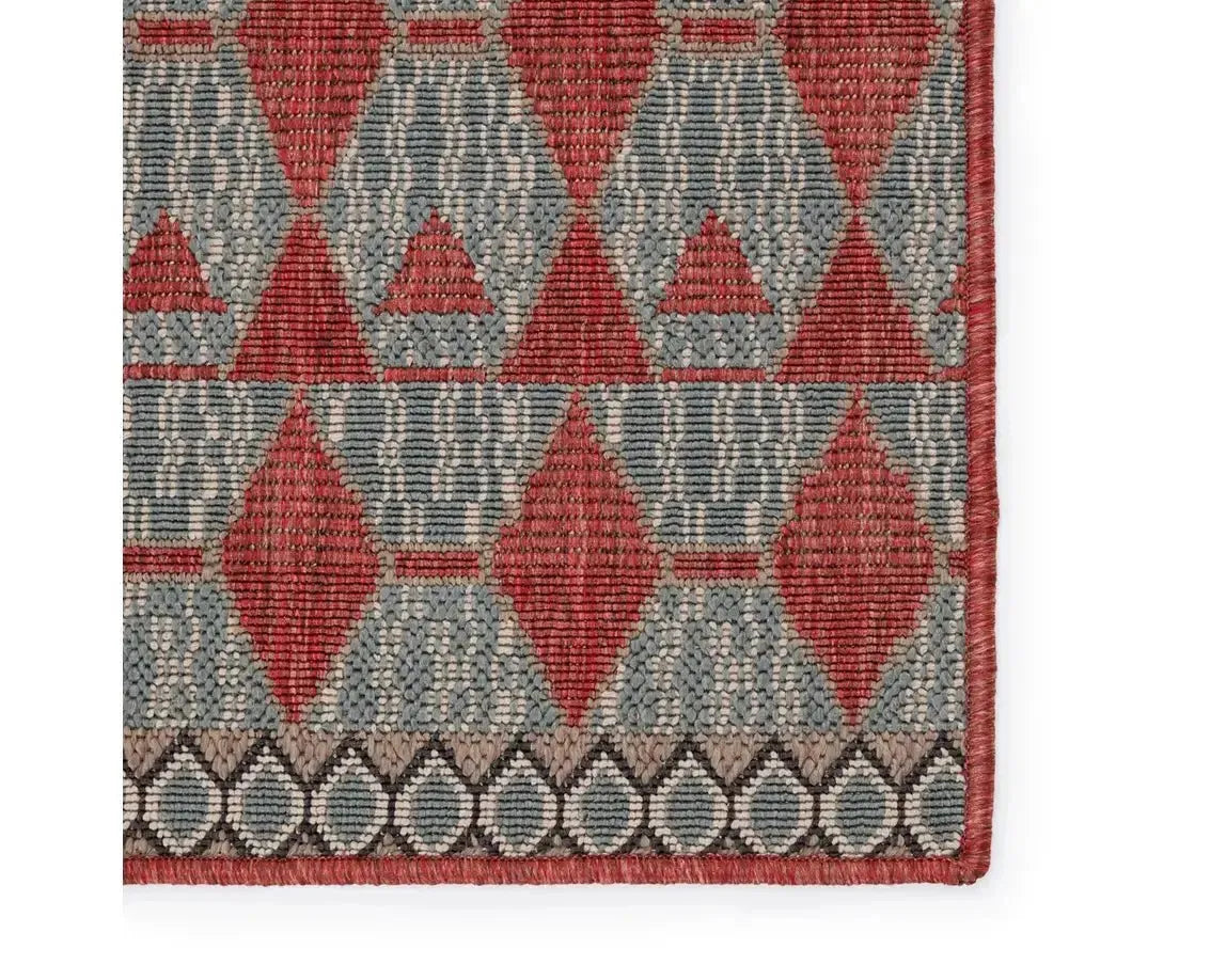 Mahaba MAH01 Red/Taupe Rug