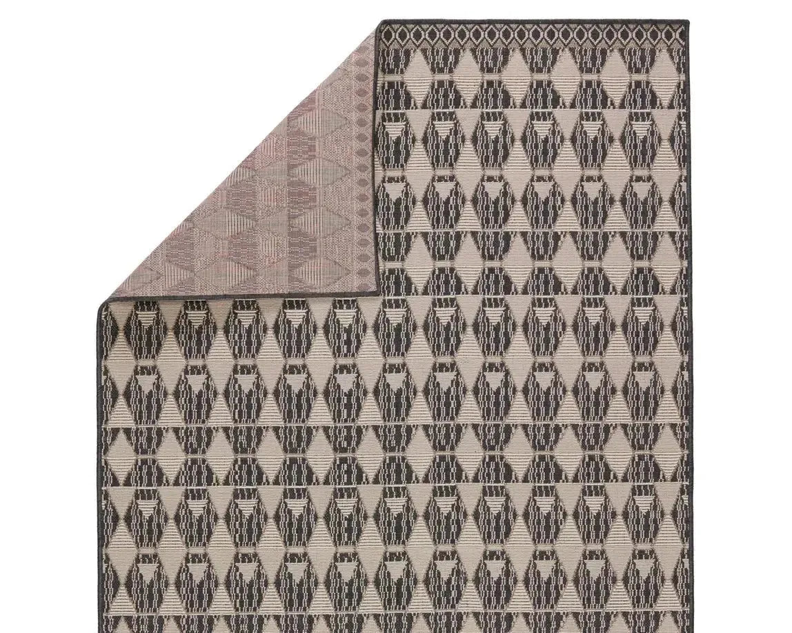 Mahaba MAH02 Black/Taupe Rug