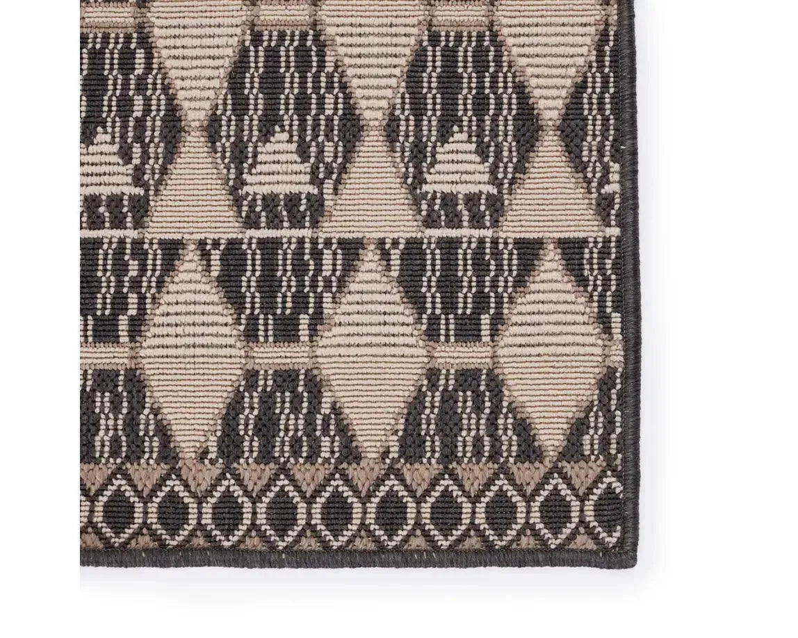 Mahaba MAH02 Black/Taupe Rug