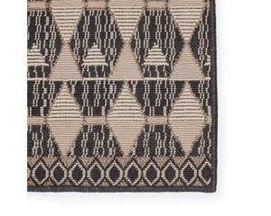 Mahaba MAH02 Black/Taupe Rug
