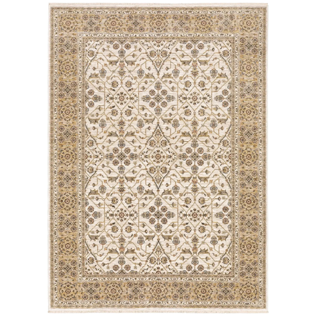 Maharaja 1J Ivory/Gold Rug