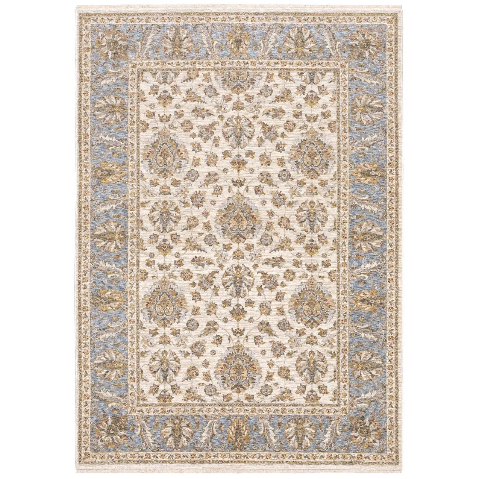 Maharaja 5091Z Ivory/Blue Rug