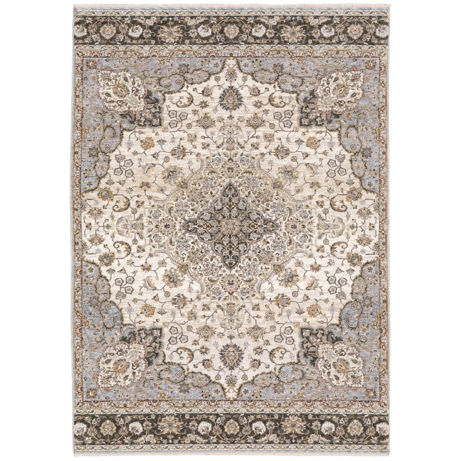 Maharaja 660J Ivory/Blue Rug