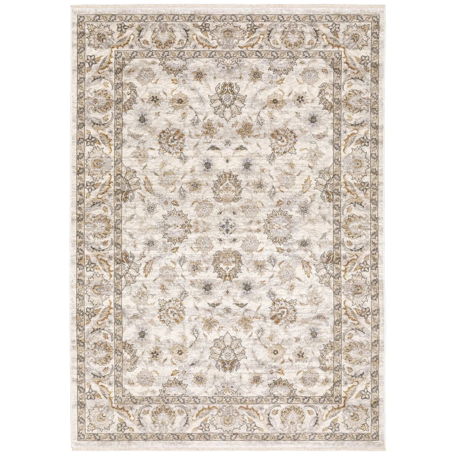 Maharaja 70W Ivory/Grey Rug