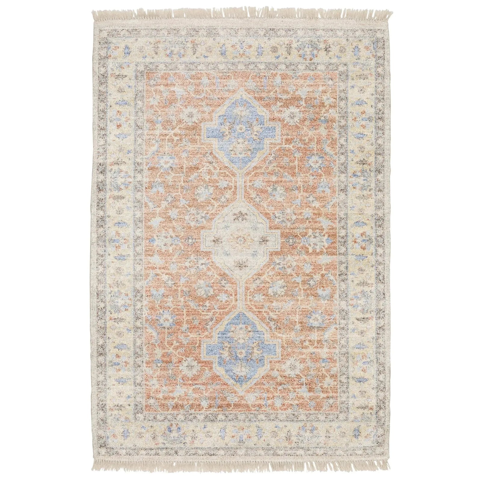 Malabar 45305 Orange/Blue Rug