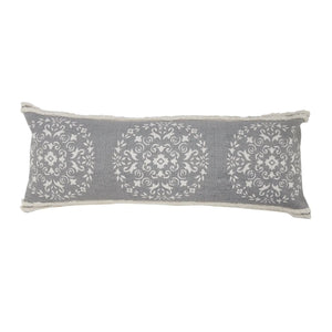 Mandala Lr07655 Gray/White Pillow