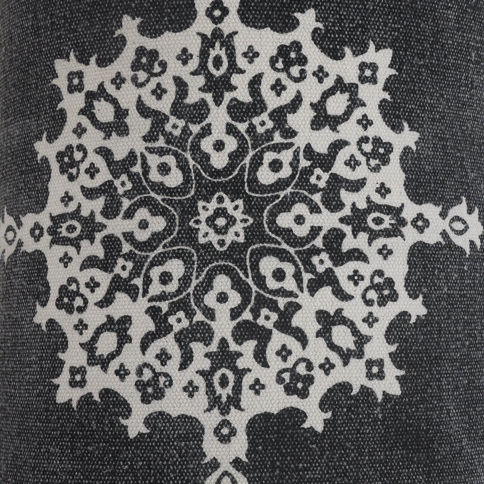 Mandala Lr07657 Dark Gray/White Pillow