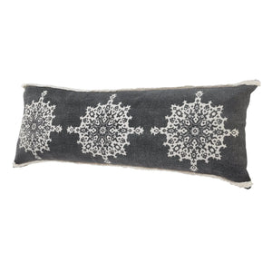 Mandala Lr07657 Dark Gray/White Pillow