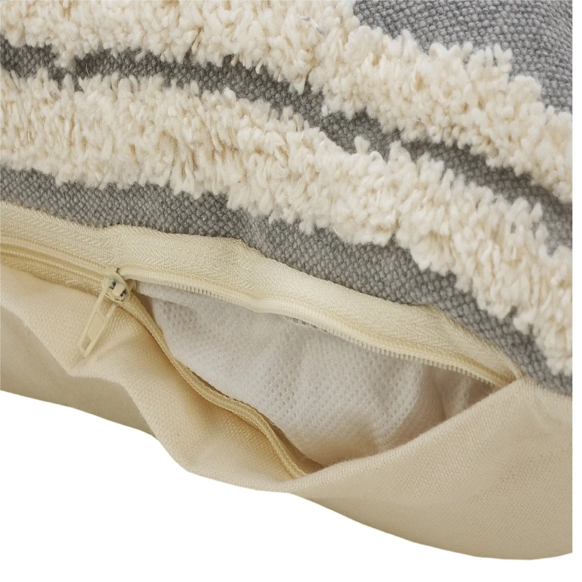 Mandala Lr07658 Light Gray/White Pillow