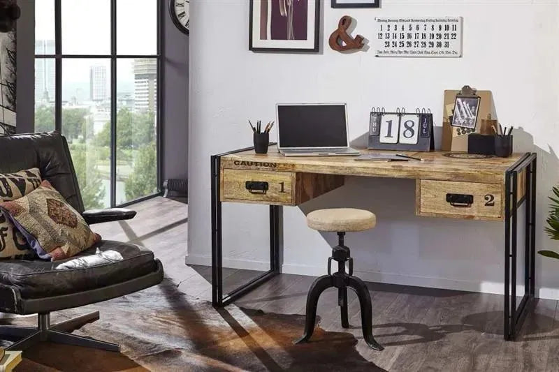 Mango and Iron Desk