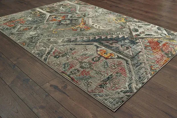 Mantra 1X Grey Multi Rug