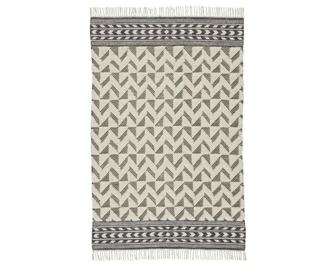 Maracas MCS01 Black/Cream Rug