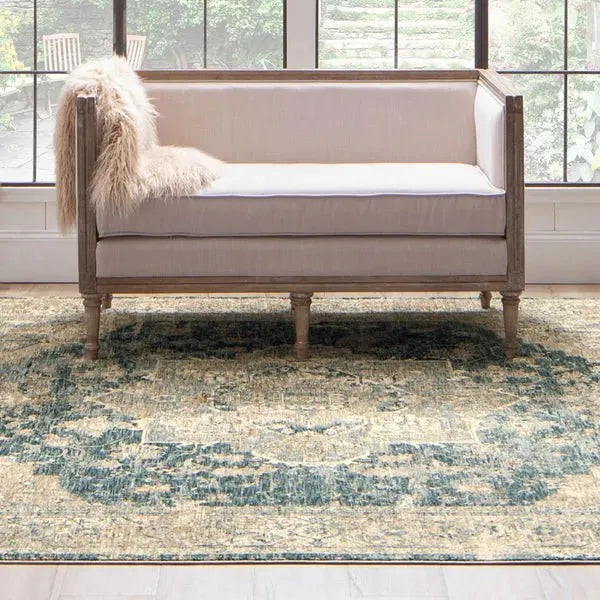 Marash RG845 048 Ezine Blue Rug
