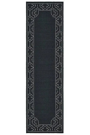 Marina 1247K Black Ivory Rug