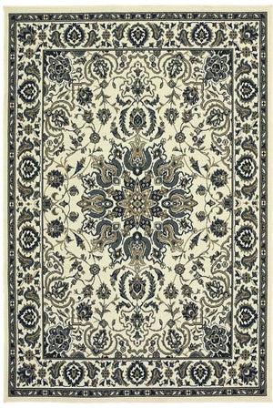 Marina 1248W Ivory Navy Rug